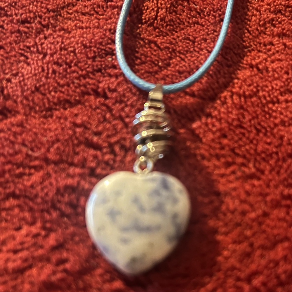 Hand Crafted Blue Spot Jasper Diffuser Handmade Necklace Aromatherapy Hand Made
